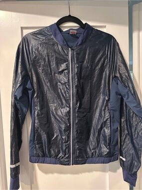 Kari Traa Navy Windbreaker Jacket size medium